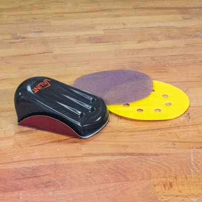 Vaunt 5" Hook & Loop Hand Sanding Pad Shaped Sanding Block V1439000 - 7