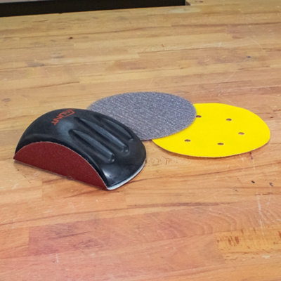 Vaunt 6" Hook & Loop Hand Sanding Pad Shaped Sanging Block V1439001 - 8