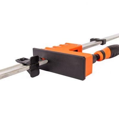 Vaunt 8 Piece Kit Clamp Set 1000mm Sliding Body Bar +200mm Cast Iron Screw Clamp - 7