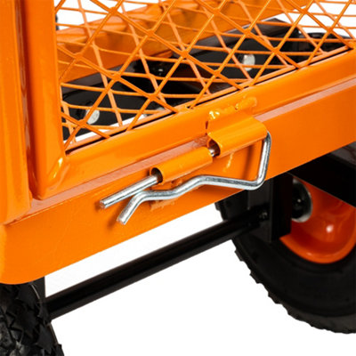 Vaunt 82Ltr Metal Garden Cart Wheeled Camping Trolley - 4