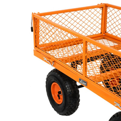 Vaunt 82Ltr Metal Garden Cart Wheeled Camping Trolley - 8
