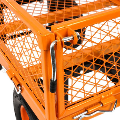Vaunt 82Ltr Metal Garden Cart Wheeled Camping Trolley - 9