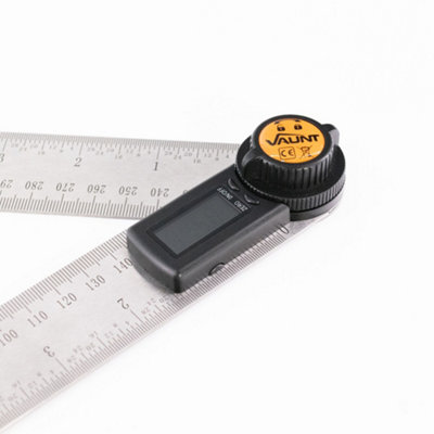 Vaunt Digital Angle Rule 400mm Clear Metric Imperial Scales 360 Degree ...
