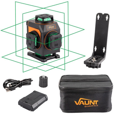 Vaunt E1503008 Green Beam Multi Line Laser 4 Plane Self Leveling 360 ...