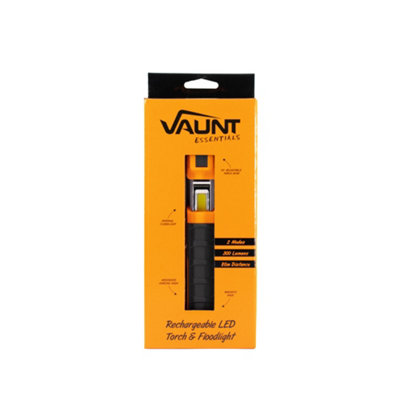 Vaunt Essentials 300 Lumen Hand Torch with Floodlight