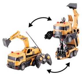 Vaunt Remote Control Transforming Toy Excavator Radio Control Digger V0406007