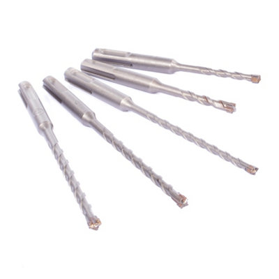 Vaunt SDS+ Endurance Cross Tip Drill Bit Set - 5 Piece Hammer Drilling ...
