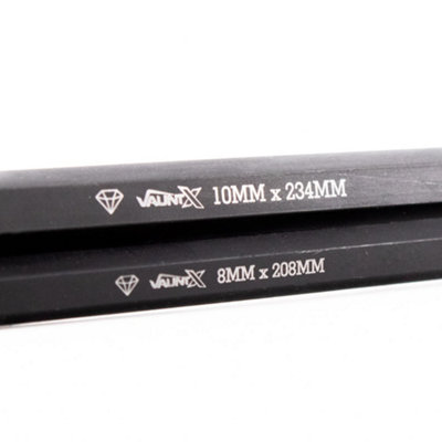 Vaunt X 9 Piece Metric Ball End Diamond Tipped Hex Allen Key Set Carbon Steel - 6
