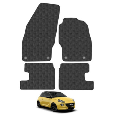 Vauxhall Adam 2012-2019 Car Floor Mats Rubber Tailored Fit 4pcs Set Heavy-Duty