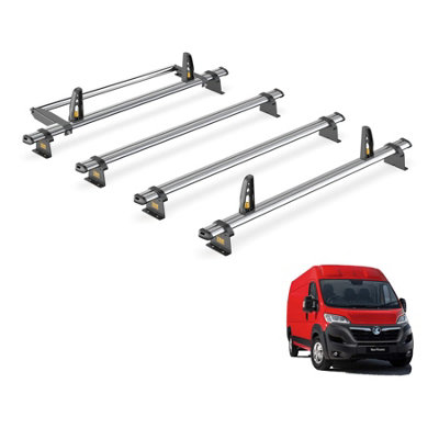 Vauxhall Movano 4 Bar Roof Rack + Ladder Roller for 2010-2021 - Van Guard Trade