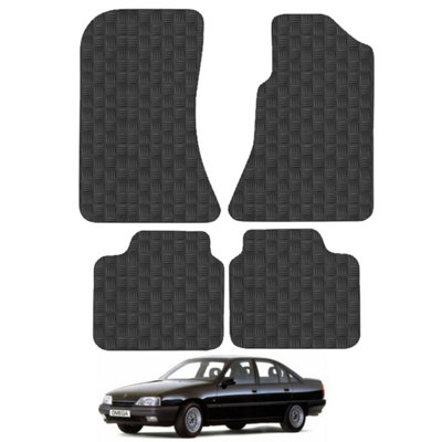 Vauxhall Omega 1986-2004 Car Floor Mats Rubber Tailored Fit 4pcs Set Heavy-Duty