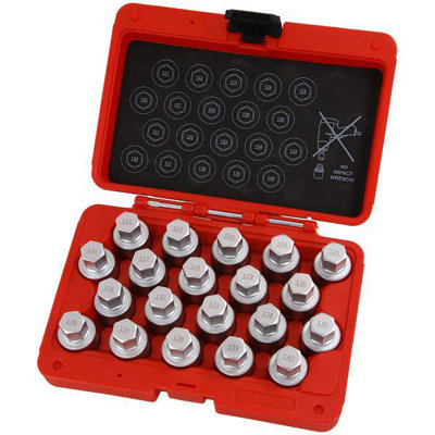 Vauxhall Opel GM Locking Wheel Nut Socket Set 20pc (CT4766) | DIY at B&Q