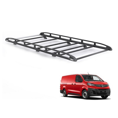 Vauxhall Vivaro Roof Rack for 2019+ LWB (L2) - Rhino KammRack (Black ...