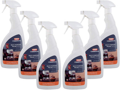 VAX Commercial 6PC Multi-Purpose Polish Spray 750ml Trigger Spray - Cherry & Almond Fragrance