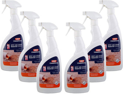 VAX Commercial 6PC Spot & Stain Remover Spray 750ml Trigger Spray - Spring Fresh Fragrance