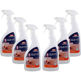 VAX Commercial 6PC Spot & Stain Remover Spray 750ml Trigger Spray - Spring Fresh Fragrance