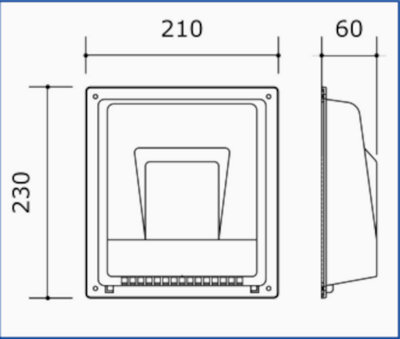 Vectaire 100mm - 150mm DMEV White Cowl