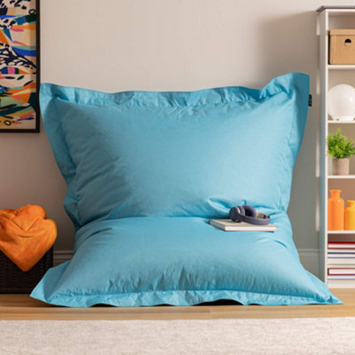 Veeva Bazaar Bag Aqua Blue Giant Indoor Outdoor Bean Bag Lounger DIY