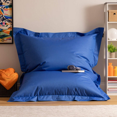 Veeva Bazaar Bag Blue Giant Indoor Outdoor Bean Bag Lounger DIY at B&Q