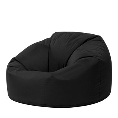 Veeva Classic Indoor Outdoor Bean Bag Black Bean Bag Chair DIY at B&Q