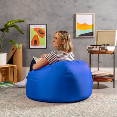 Blue bean bag discount