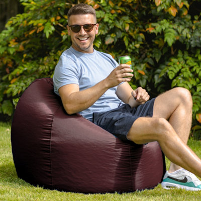 Veeva Classic Indoor Outdoor Bean Bag Chocolate Bean Bag Chair DIY at B Q