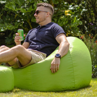 Veeva Classic Indoor Outdoor Bean Bag Lime Green Bean Bag Chair DIY at B Q