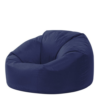 Veeva Classic Indoor Outdoor Bean Bag Navy Blue Bean Bag Chair