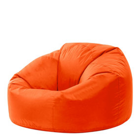 Veeva Classic Indoor Outdoor Bean Bag Orange Bean Bag Chair