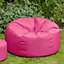Veeva Classic Indoor Outdoor Bean Bag Pink Bean Bag Chair