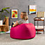 Veeva Classic Indoor Outdoor Bean Bag Pink Bean Bag Chair