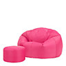 Veeva Classic Indoor Outdoor Bean Bag & Pouffe Pink Bean Bag Chair