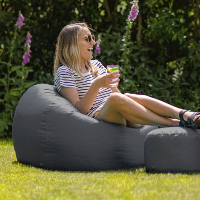 Grey garden bean bag sale