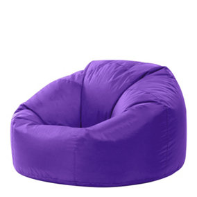 Veeva Classic Indoor Outdoor Bean Bag Purple Bean Bag Chair