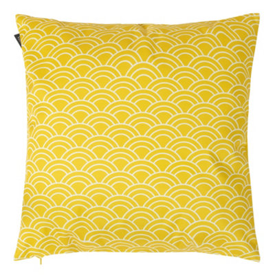 Veeva Deck Stripe Double Sided Print Ochre Yellow Outdoor Cushion