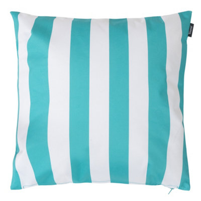 Veeva Deck Stripe Double Sided Print Peppermint Outdoor Cushion