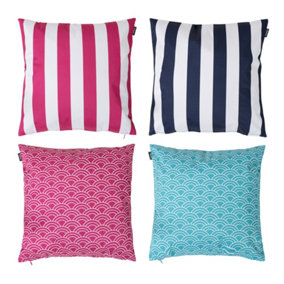 Veeva Deck Stripe Set of 4 Outdoor Cushion - Full Collection
