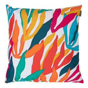 Veeva Indoor Outdoor Cushion Abstract Palm Water Resistant Cushions