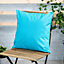 Veeva Indoor Outdoor Cushion Aqua Blue Water Resistant Cushions