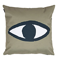 Veeva Indoor Outdoor Cushion Green Eyes Water Resistant Cushions