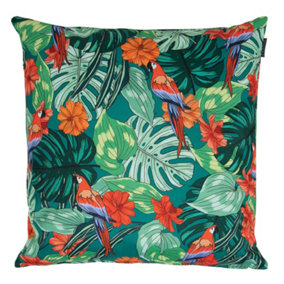 Veeva Indoor Outdoor Cushion Green Parrot Water Resistant Cushions