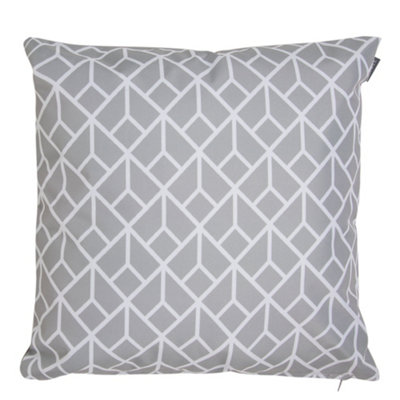 Veeva Indoor Outdoor Cushion Grey Water Resistant Cushions