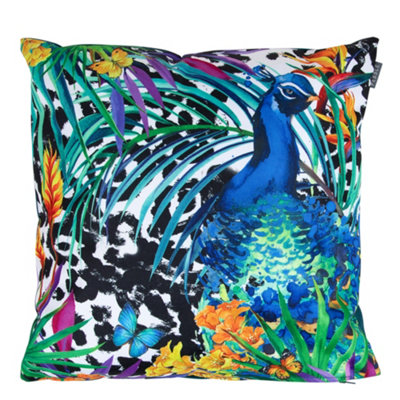 Veeva Indoor Outdoor Cushion Peacock Water Resistant Cushions