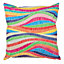 Veeva Indoor Outdoor Cushion Rainbow Stripe Water Resistant Cushions