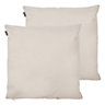 Veeva Indoor Outdoor Cushion Set of 2 Natural Water Resistant Cushions