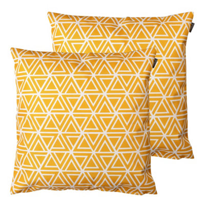 Yellow outdoor cushion set sales