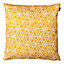 Veeva Indoor Outdoor Cushion Set of 2 Ochre Yellow Water Resistant Cushions