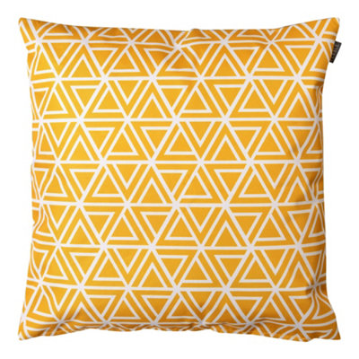 Veeva Indoor Outdoor Cushion Set of 2 Ochre Yellow Water Resistant Cushions