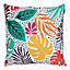 Veeva Indoor Outdoor Cushion Set of 2 Yellow Palm Water Resistant Cushions