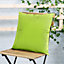 Veeva Indoor Outdoor Cushion Set of 4 Lime Green Water Resistant Cushions